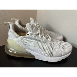 Nike Air Max 270 Triple White Gum Men's Sz 11 Running Walking Jog Gym Shoes
